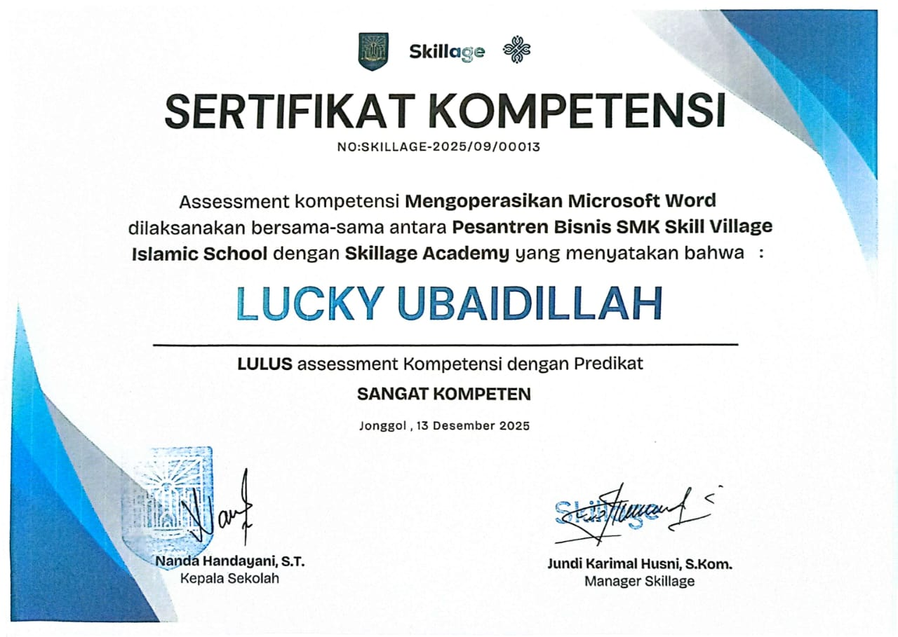 Sertifikat MS Word